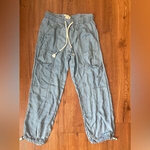 Nicole Miller Blue Cargo Capris